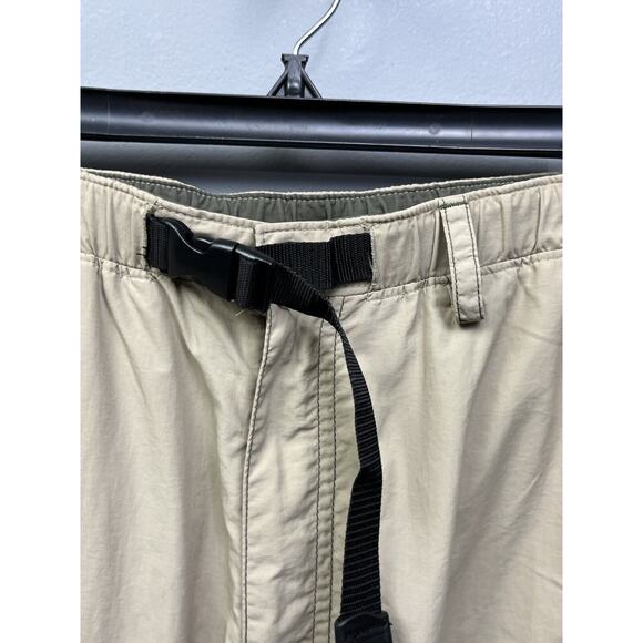 REI Pants Large 35x33 Beige Cargo Convertible Nylon UPF 50+ Outdoor Gorpcore - Picture 8 of 9